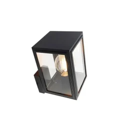 Smart landelijke wandlamp zwart incl. Wifi G95 - Sutton Up