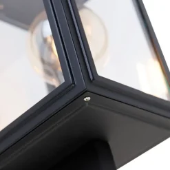 Smart landelijke wandlamp zwart incl. Wifi G95 - Sutton Up