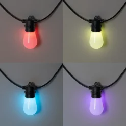 Smart lichtsnoer LED 15 meter 15-lichts opaal RGBW IP44 - Chill