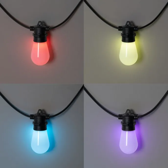 Smart lichtsnoer LED 15 meter 15-lichts opaal RGBW IP44 - Chill