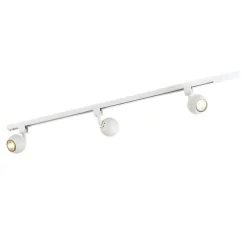 Smart modern railsysteem wit 1-fase incl. 3 Wifi GU10 - Gissi