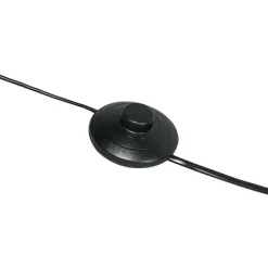 Smart moderne booglamp zwart incl. A60 Wifi - Vinossa