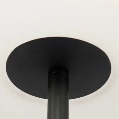 Smart moderne buiten vloerlamp zwart kap witincl. Wifi A60 - Virginia