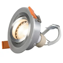 Smart moderne inbouwspot staal incl. Wifi GU10 lichtbron - Rondoo