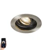 Smart moderne inbouwspot staal met zwart incl. Wifi GU10 - Rondoo