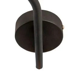 Smart moderne plafondlamp zwart incl. 3 WiFi B35 - Lofty