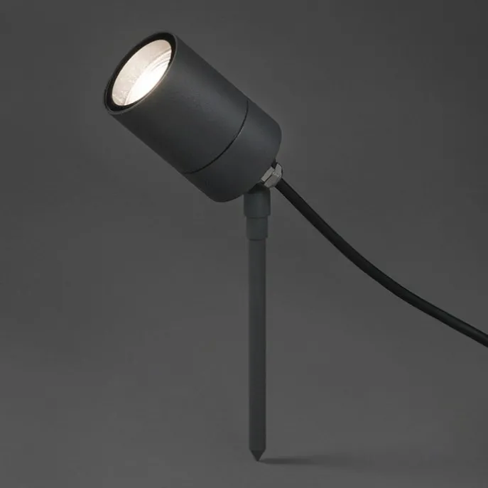 Smart moderne prikspot antraciet IP44 incl. wifi GU10 - Solo