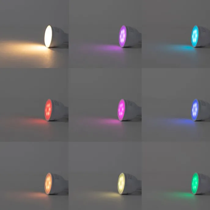 Smart moderne prikspot antraciet IP44 incl. wifi GU10 - Solo