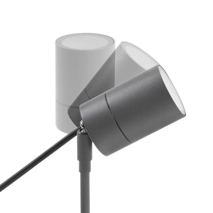 Smart moderne prikspot antraciet IP44 incl. wifi GU10 - Solo