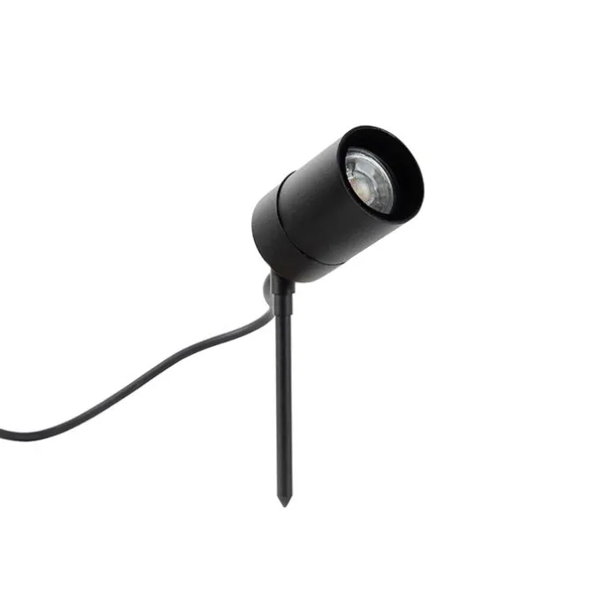 Smart moderne prikspot zwart IP44 incl. wifi GU10 - Solo