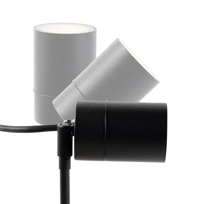 Smart moderne prikspot zwart IP44 incl. wifi GU10 - Solo