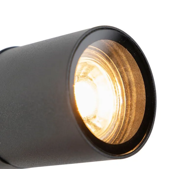 Smart moderne prikspot zwart IP44 incl. wifi GU10 - Solo