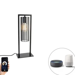 Smart moderne tafellamp zwart incl. Wifi ST64 - Balenco Wazo