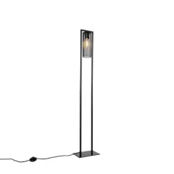Smart moderne vloerlamp zwart incl. Wifi ST64 - Balenco Wazo