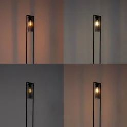 Smart moderne vloerlamp zwart incl. Wifi ST64 - Balenco Wazo