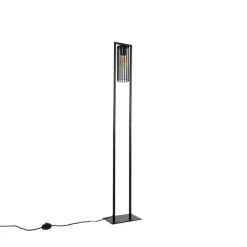 Smart moderne vloerlamp zwart incl. Wifi ST64 - Balenco Wazo