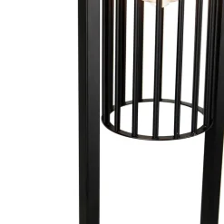 Smart moderne vloerlamp zwart incl. Wifi ST64 - Balenco Wazo