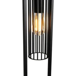 Smart moderne vloerlamp zwart incl. Wifi ST64 - Balenco Wazo