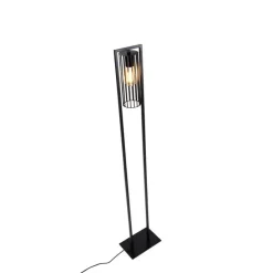 Smart moderne vloerlamp zwart incl. Wifi ST64 - Balenco Wazo