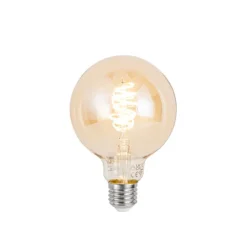 Smart plafondlamp brons rond incl. 3 Wifi G95 - Facil