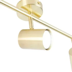 Smart plafondlamp messing verstelbaar incl. 3 Wifi GU10 - Jeana