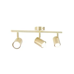 Smart plafondlamp messing verstelbaar incl. 3 Wifi GU10 - Jeana