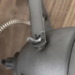 Smart plafondlamp staal met hout incl. 4 WiFi GU10 - Emado