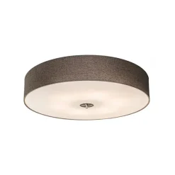Smart plafondlamp taupe 70 cm incl. 6 Wifi A60 - Drum Jute