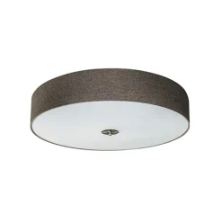 Smart plafondlamp taupe 70 cm incl. 6 Wifi A60 - Drum Jute