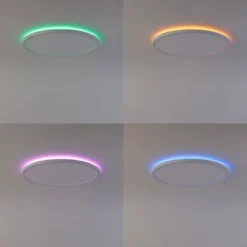 Smart plafondlamp wit 29,5 cm incl. LED RGBW IP54 - Siem