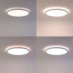 Smart plafondlamp wit 29,5 cm incl. LED RGBW IP54 - Siem