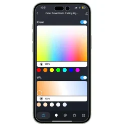 Smart plafondlamp wit 29,5 cm incl. LED RGBW IP54 - Siem