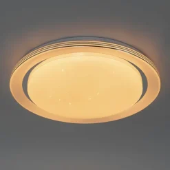 Smart plafondlamp wit 48 cm incl. LED en dimmer RGB - Jochem