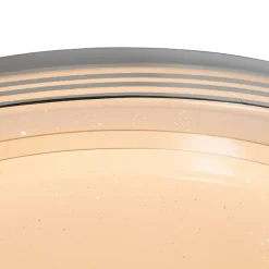 Smart plafondlamp wit 48 cm incl. LED en dimmer RGB - Jochem