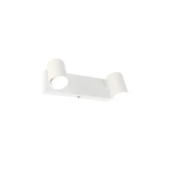 Smart plafondlamp wit rechthoekig incl. 2 Wifi GU10 - Jeana