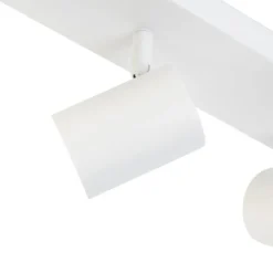 Smart plafondlamp wit rechthoekig incl. 3 Wifi GU10 - Jeana