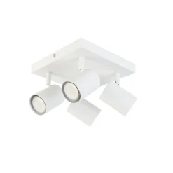 Smart plafondlamp wit vierkant incl. 4 Wifi GU10 - Jeana