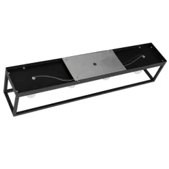 Smart plafondlamp zwart 99,5 cm incl. 4 Wifi A60 - Cage