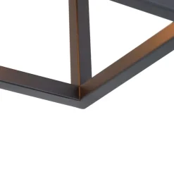 Smart plafondlamp zwart 99,5 cm incl. 4 Wifi A60 - Cage