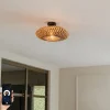 Smart plafondlamp zwart bamboe 40 cm incl. Wifi A60 - Ostrava