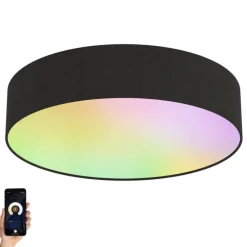 Smart plafondlamp zwart 40cm incl. LED RGB - Taiko