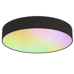 Smart plafondlamp zwart 30cm incl. LED RGB met afstandsbediening - Taiko