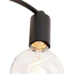 Smart plafondlamp zwart incl. 4 Wifi G95 - Facile