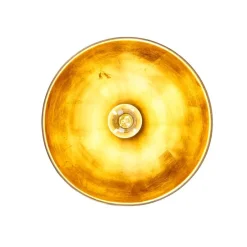 Smart plafondlamp zwart met goud 28 cm incl. Wifi A60 - Magnax