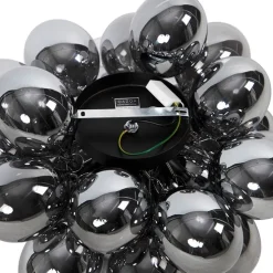 Smart plafondlamp zwart met smoke glas incl. 6 Wifi G9 - Uvas