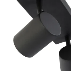 Smart plafondlamp zwart rechthoekig incl. 3 Wifi GU10 - Jeana