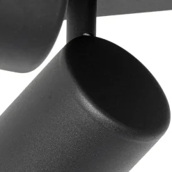 Smart plafondlamp zwart vierkant incl. 4 Wifi GU10 - Jeana