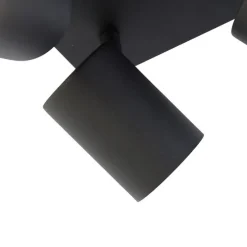 Smart plafondlamp zwart vierkant incl. 4 Wifi GU10 - Jeana