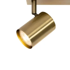 Smart plafondspot brons 3-lichts draai- en kantelbaar incl. Wifi GU10 50mm - Jeana