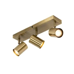 Smart plafondspot brons 3-lichts draai- en kantelbaar incl. Wifi GU10 50mm - Jeana